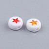 Opaque Acrylic Enamel Beads X-MACR-S273-34-3