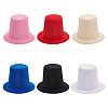 Fingerinspire 6Pcs 6 Colors EVA Cloth Mini Hat Fascinator Base AJEW-FG0005-04-1