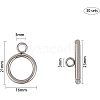 Unicraftale 304 Stainless Steel Toggle Clasps STAS-UN0002-24P-3