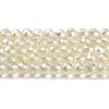 Electroplate Transparent Glass Beads Strands X1-GLAA-H021-01B-FR04-2