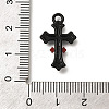 Red and Black Double Screen Alloy Pendants FIND-Z067-01B-11-3