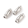 Tarnish Resistant 304 Stainless Steel Magnetic Clasps with Glue-in Ends STAS-K006-30C-3mm-3