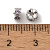 Brass Micro Pave Cubic Zirconia Beads KK-C072-22P-3