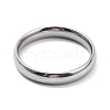 Ion Plating(IP) 304 Stainless Steel Simple Plain Band Finger Ring for Women RJEW-B036-10-2