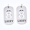 Non-Tarnish 201 Stainless Steel Pendants STAS-T044-220P-8-1