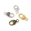 Kissitty Alloy Lobster Claw Clasps PALLOY-KS0002-06-4