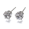 Cubic Zirconia Ear Studs STAS-E051-3D-2