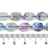 Electroplated Natural Colorful Fluorite Beads Strands G-G182-C04-01-5