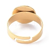 Ion Plating(IP) Adjustable 304 Stainless Steel Finger Rings Components LS-STAS-P291-03C-G-3