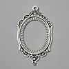 Zinc Alloy Pendant Cabochon Settings FIND-WH050-70AS-1