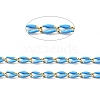 Brass Enamel Curb Chains CHC-C003-13G-10-2