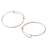 Adjustable Iron Expandable Bangle Making LS-BJEW-R038-RG-1
