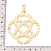 Knot Rack Plating Alloy Big Pendants FIND-N005-44G-3