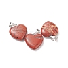 Natural Red Jasper Pendants G-Q438-22-2