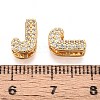 Brass Micro Pave Clear Cubic Zirconia Beads KK-T071-17G-J-3