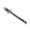 Natural Quartz & Metal Dragonfly Magic Wand PW-WG28313-01-1