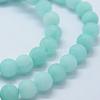 Natural & Dyed White Jade Bead Strands G-P370-01-6mm-3