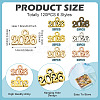120Pcs 6 Colors Alloy Pendants FIND-TA0006-34-4