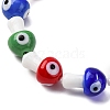 Handmade Evil Eye Lampwork Beads Strands LAMP-S069-01D-3