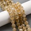 Heated Natural Citrine Beads Strands G-D323-A01-10mm-A-1