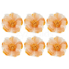 6Pcs Flower Cloth Brooches for Backpack Clothes Wedding Party JEWB-FH0002-38A-1