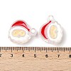 Christmas Decorations Theme Opaque Acrylic Bead with Enamel X-OACR-Z021-01I-3