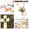 ARRICRAFT 15Pcs 3 Styles Unfinished Wood Cross Pendants WOOD-AR0001-31-6