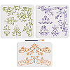 MAYJOYDIY US 1 Set PET Hollow Out Drawing Painting Stencils DIY-MA0001-91-1