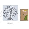 2Pcs 2 Styles Plastic Drawing Painting Stencils Templates DIY-GF0006-01A-2