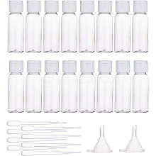 Transparent Flip Cap Round Shoulder Plastic Bottle MRMJ-BC0001-56