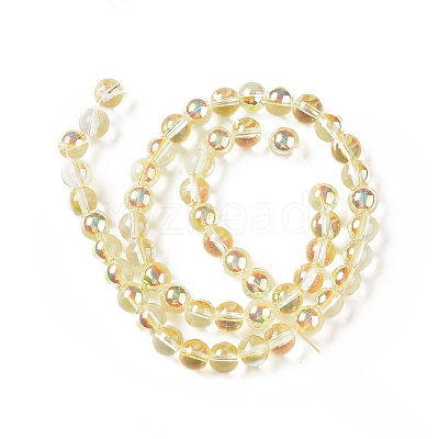 Transparent Electroplate Glass Beads Strands EGLA-I015-01D-1