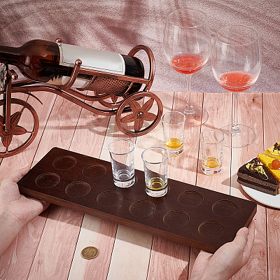 Bamboo 12 Tray Wine Glass Holder DIY-WH0430-912B-1