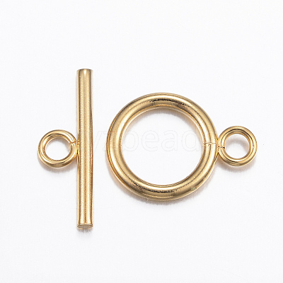 304 Stainless Steel Toggle Clasps X-STAS-H380-04G-1