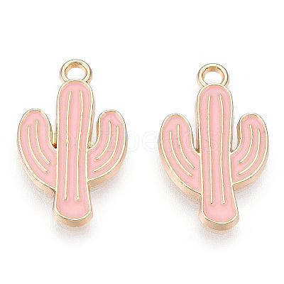 Light Gold Plated Alloy Pendants ENAM-T009-12B-1