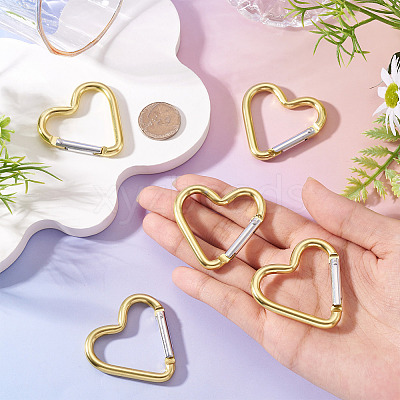 5Pcs Zinc Alloy Spring Gate Rings FIND-TA0009-73J-1