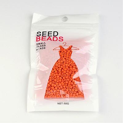 8/0 Opaque Colours Round Glass Seed Beads X-SEED-A010-3mm-50-1