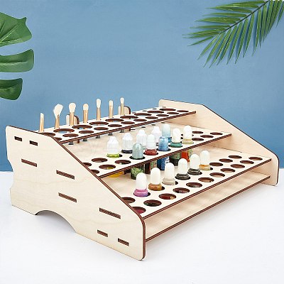 Basswood Leathercraft Tools Storage Rack ODIS-WH0008-12-1