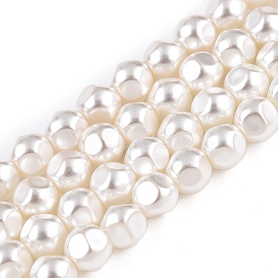 Transparent Spray Painted Glass Beads Strands GLAA-N001-27-1
