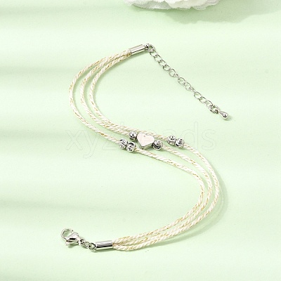 Polyester Multi-Strand Bracelets FB-CBA983F-02P-1