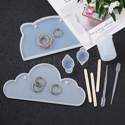 DIY Silicone Hangtag Molds Kits DIY-TA0008-41-1