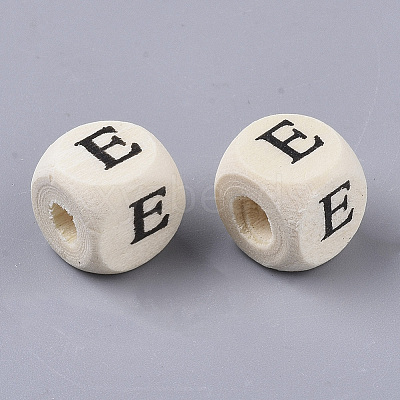 Printed Natural Wood Beads LS-X-WOOD-T026-001E-1