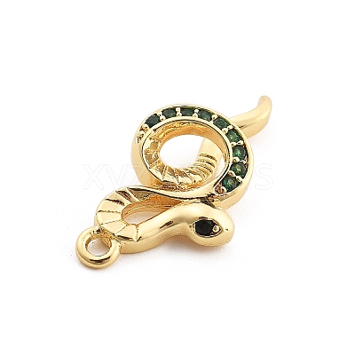 Brass Micro Pave Cubic Zirconia Pendants KK-M321-01F-G02-1