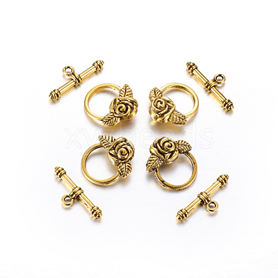 Tibetan Style Toggle Clasps X-GLF0026Y-1