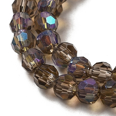 Electroplate Transparent Glass Beads Strands EGLA-A035-T4mm-L16-1