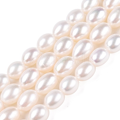 Natural Cultured Freshwater Pearl Beads Strands PEAR-N012-07U-1-1