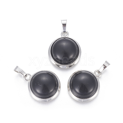 Natural Agate Pendants G-L512-B24-1