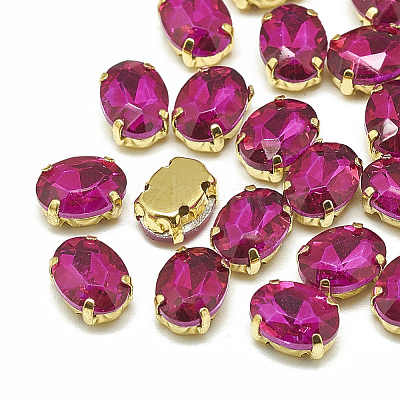 Sew on Rhinestone RGLA-T091-10x14mm-09G-1