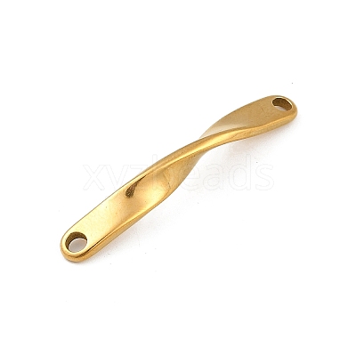 Ion Plating(IP) 202 Stainless Steel Twist Connector Charms LS-STAS-Q336-13B-G-1