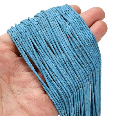 Dyed Synthetic Turquoise Beads Strands G-P594-01A-01-1