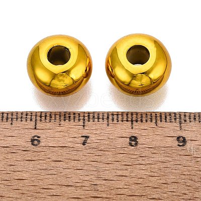 UV Plating Opaque Acrylic European Beads PACR-T017-19M-06-1